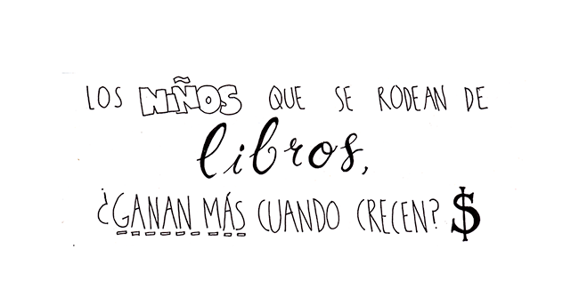 Crecer con más libros en casa mejora las posibilidades de tener un mayor sueldo